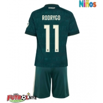 Camiseta Real Madrid Rodrygo Goes #11 Visitante Equipación para niños 2026-27 manga corta (+ pantalones cortos)